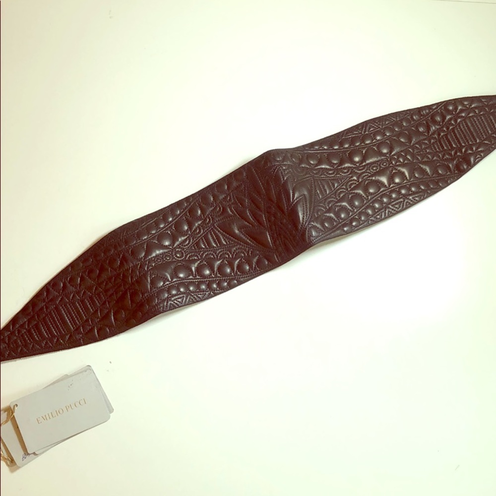 Emilio Pucci Leather Belt Large